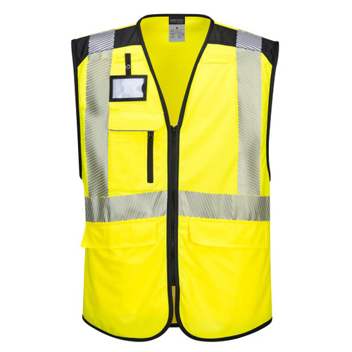 PW309 PW3 Hi-Vis Executive Vest  Yellow/Black XL