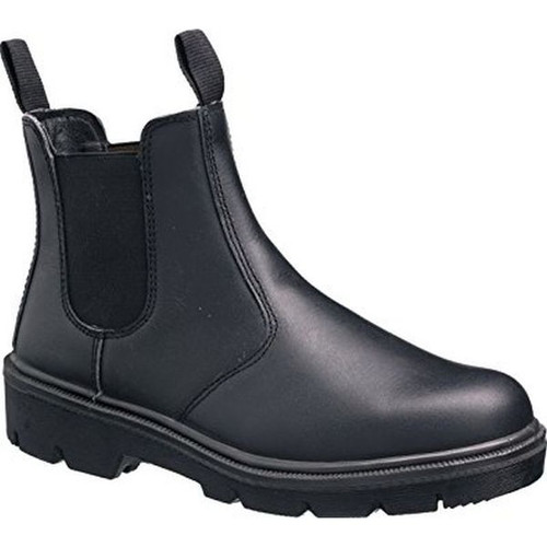 Tuffking Black Leather Dealer Boot -  BLACK, 8