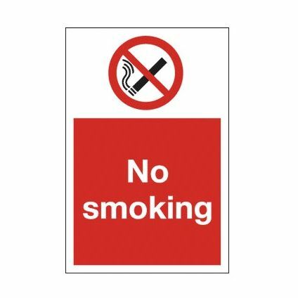 No Smoking Adhesive