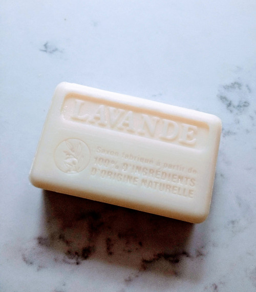 Marseille soap bar 100% Natural - Organic - palm free 125g - Lavender