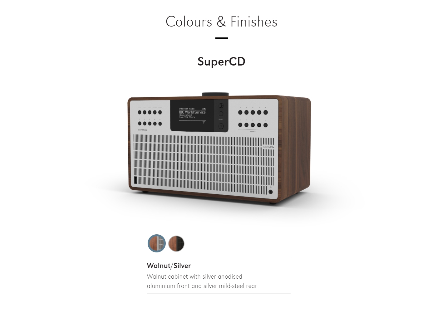 REVO SuperCD Walnut / Silver