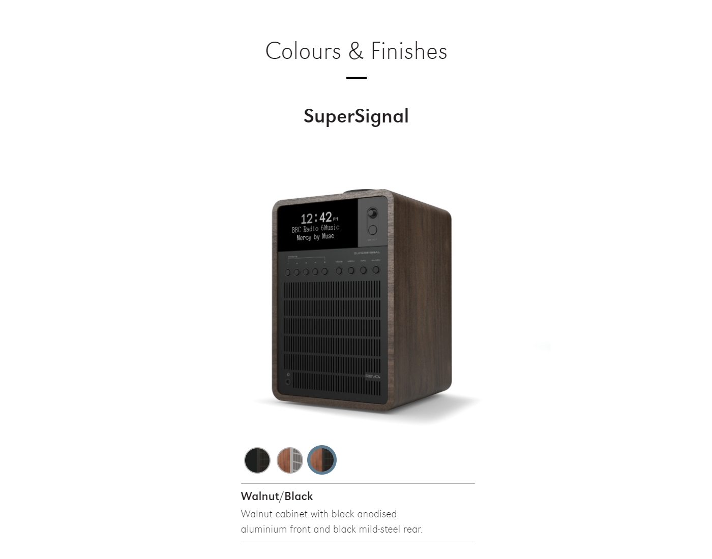REVO SuperSignal Walnut / Black