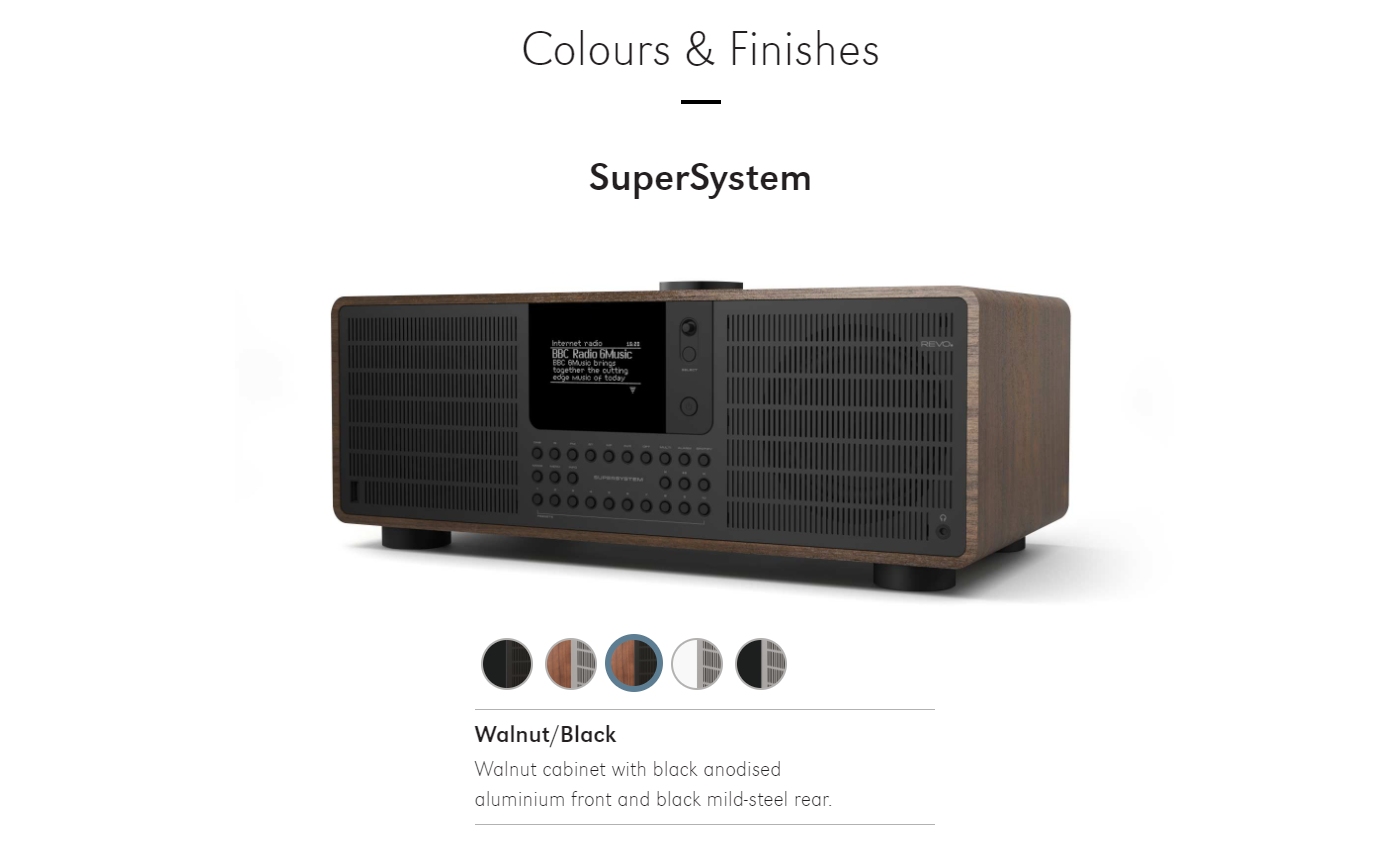 REVO SuperSystem Walnut / Black