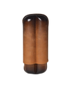 Elie Bleu Patina Leather Cigar Case 2 Cigars Honey