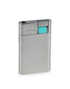Zino ZM Jetflame Lighter Chrome / Cyan Front