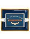 Elie Bleu Medals Porcelain Ashtray – Blue Top View