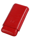 The Opus X Society Teju Leather Cigar Case Vivid Red Back