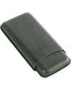 The Opus X Society Nobuk Leather 3-Cigar Case Green Back