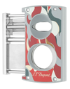 ST Dupont Dual Cigar Cutter Camo Red Open Double Blade and V-Cut