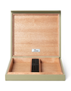 Zino Z-Collection Green Z10 Travel Humidor Front View Open