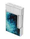 S.T. Dupont Geode Line 2 "Perfect Ping" Blue/Palladium Top Angled Closed