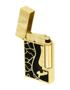 S.T. Dupont x Fender Line 2 "Perfect Ping" — Black/Yellow Gold Face Open