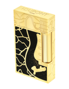 S.T. Dupont x Fender Line 2 "Perfect Ping" — Black/Yellow Gold Face Angle
