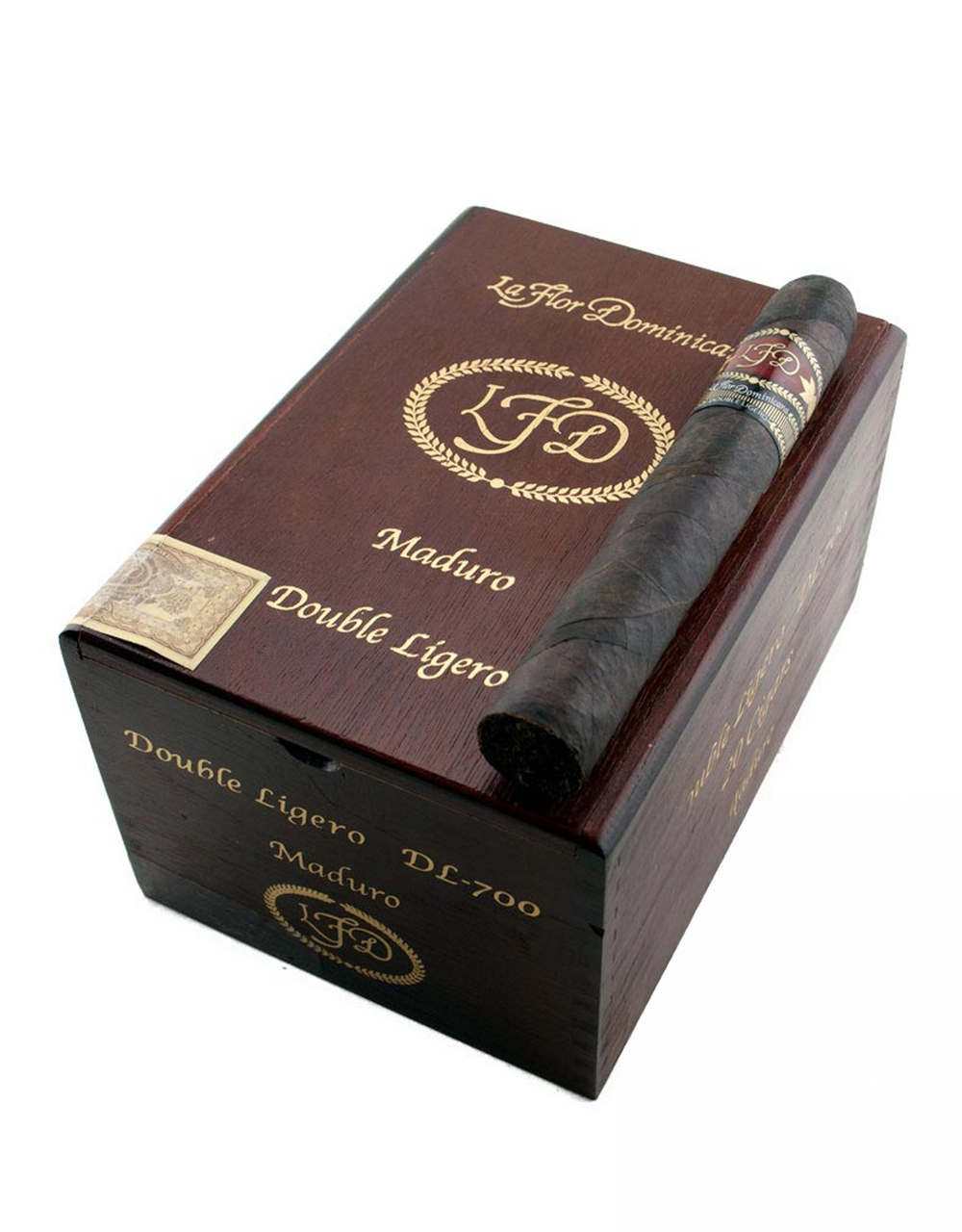 La Flor Dominicana LFD Double Ligero DL-700 Maduro Box Closed