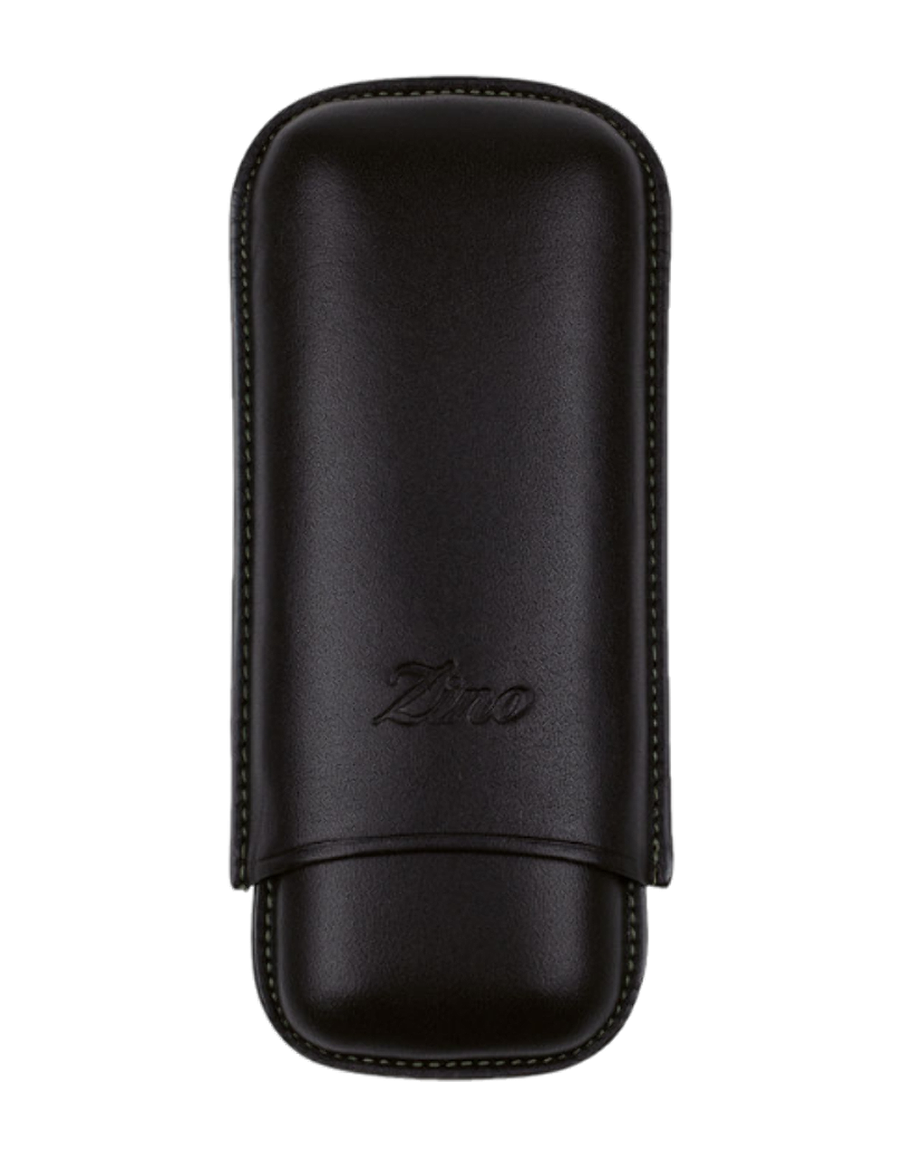 Zino R-2 Leather Cigar Case Black / Mint Closed
