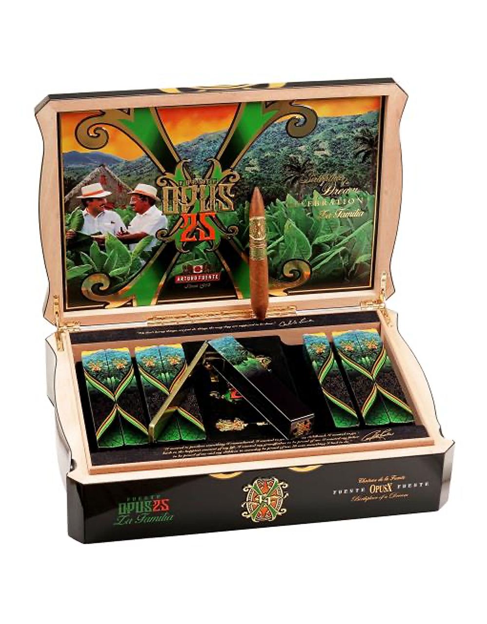 Fuente Fuente Opus X 25th Anniversary Perfecto Box Open