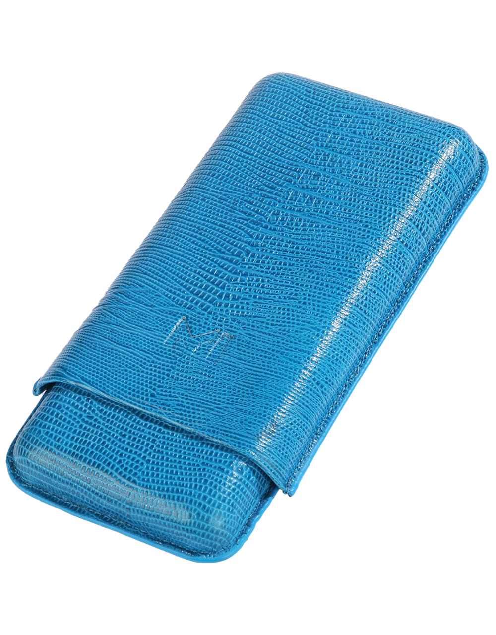 The Opus X Society Teju Leather Cigar Case Society Blue Back