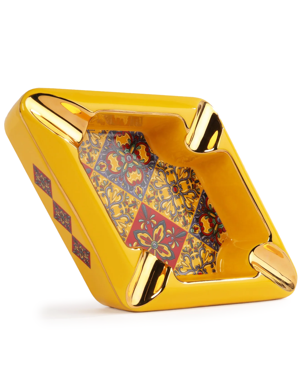 The Opus X Society Colonial Tiles Ashtray Face Angled View