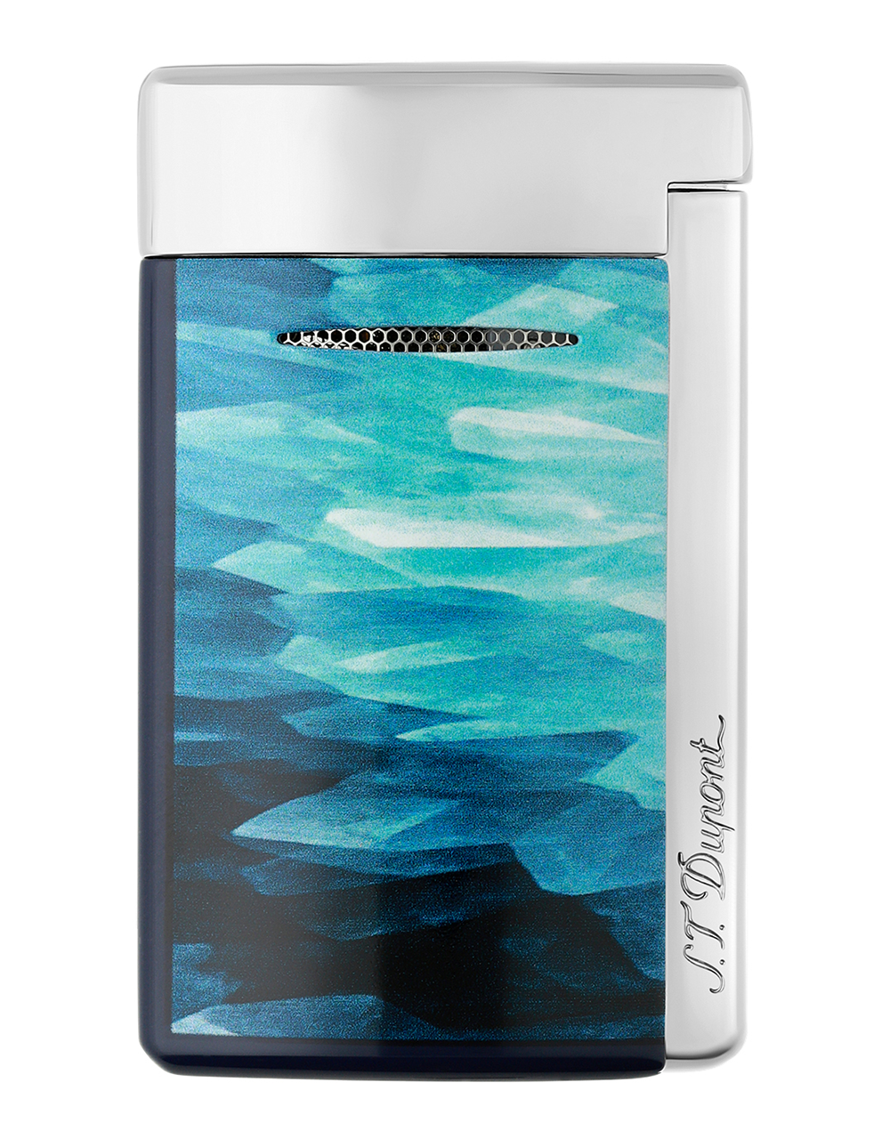 S.T. Dupont Geode Minijet — Blue/Chrome