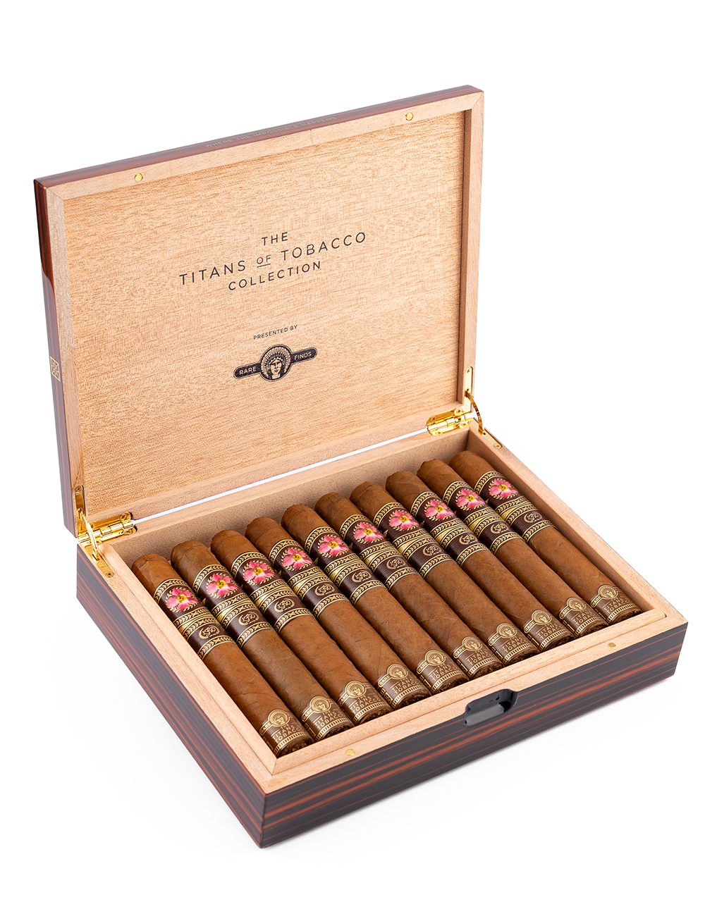 La Flor Dominicana Rare Finds — Titans of Tobacco Collection Box Open Angled
