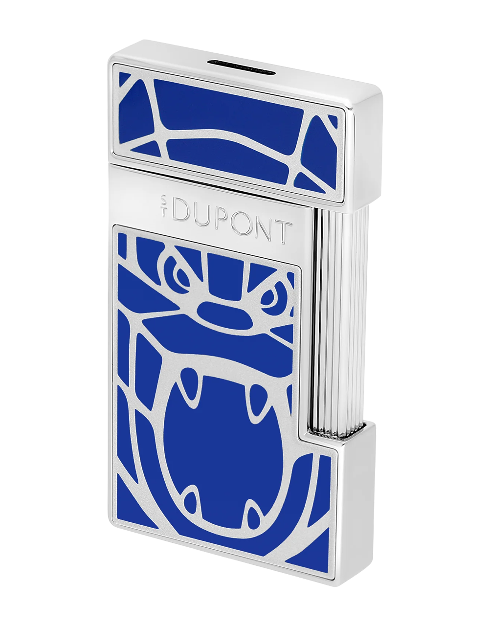 S.T. Dupont x Orlinski Slimmy Lighter — Blue Face Angle