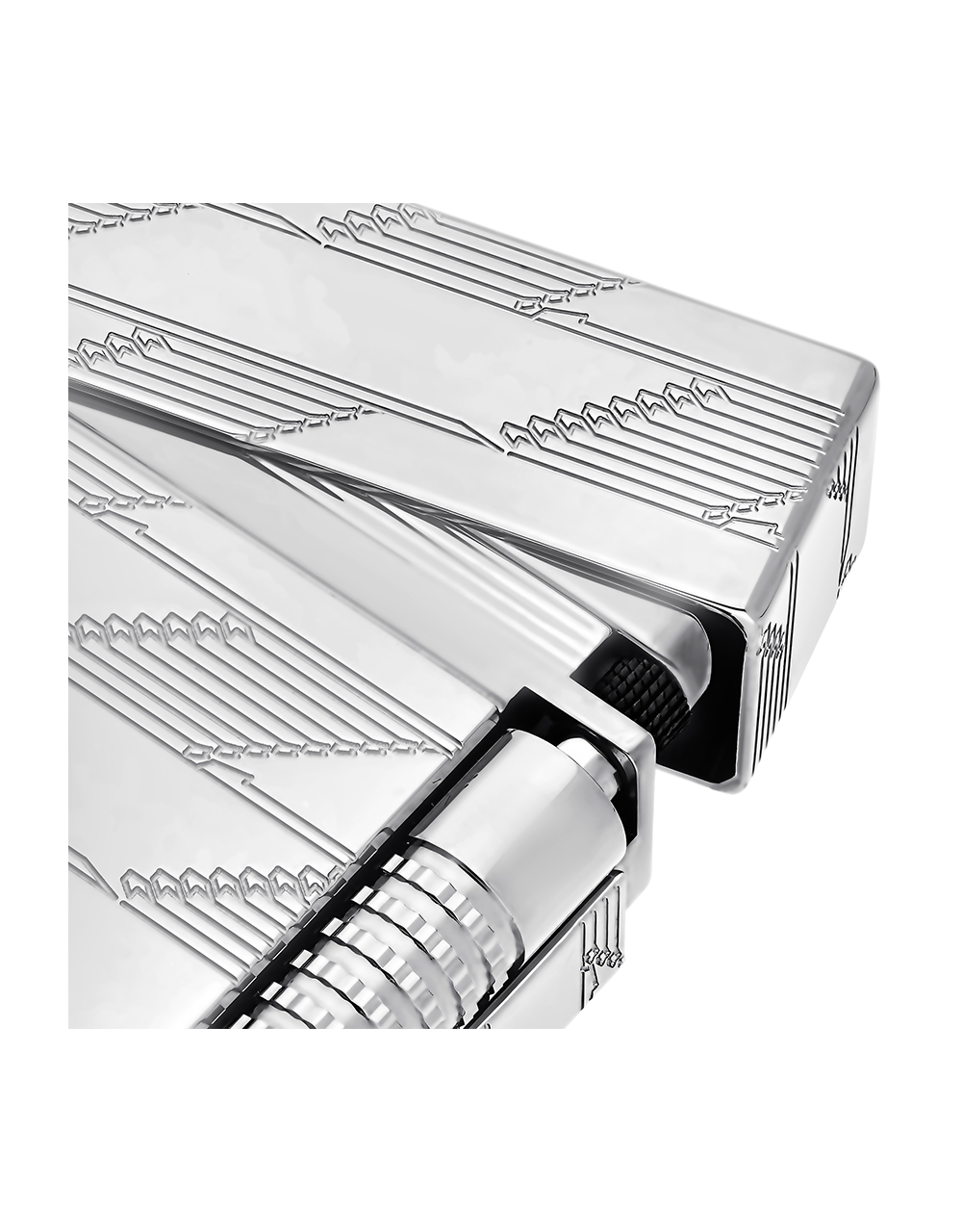 S.T. Dupont Le Grand Ping — Monogram 1872, Palladium Face Detail
