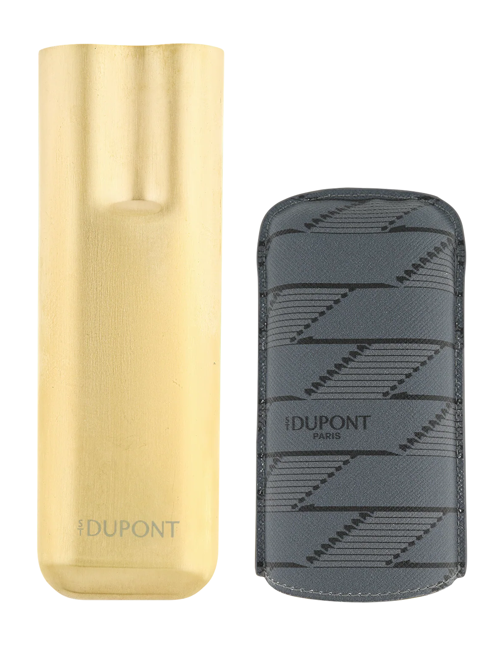 S.T. Dupont 2 Cigars Case — Monogram 1872, Black Front Open
