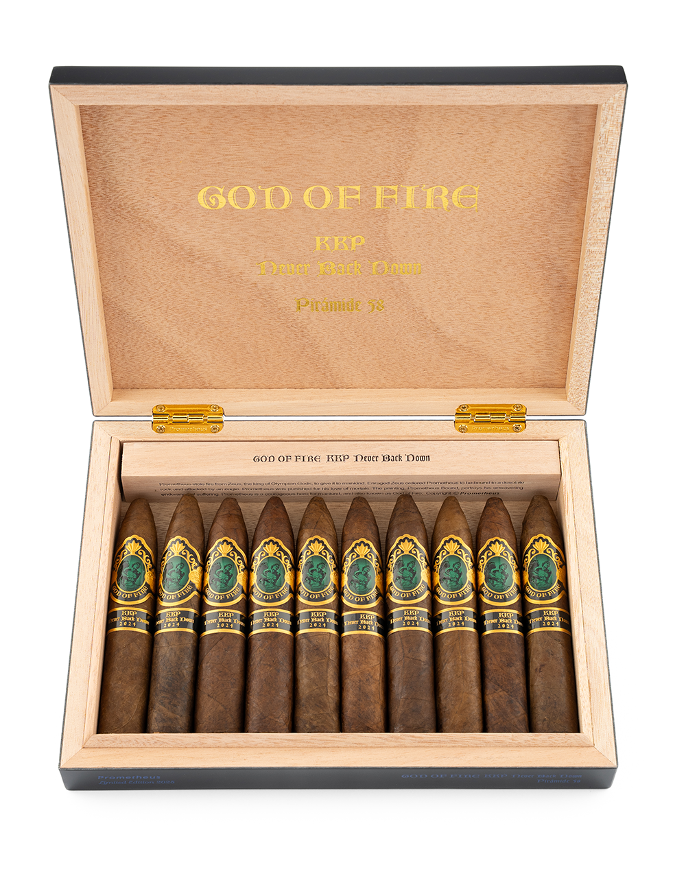Box of God of Fire Never Back Down Piramide 58