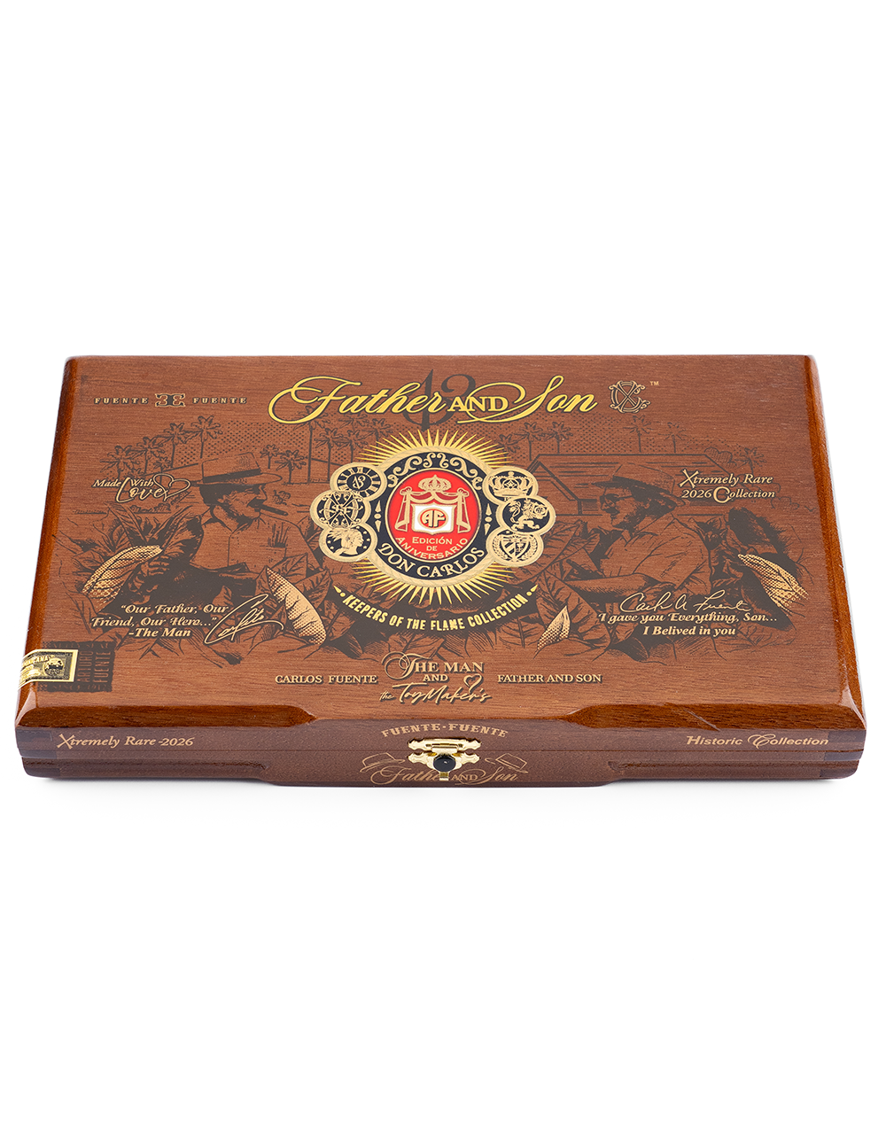 Arturo Fuente Father & Son 2026 Collection Box Angled Closed