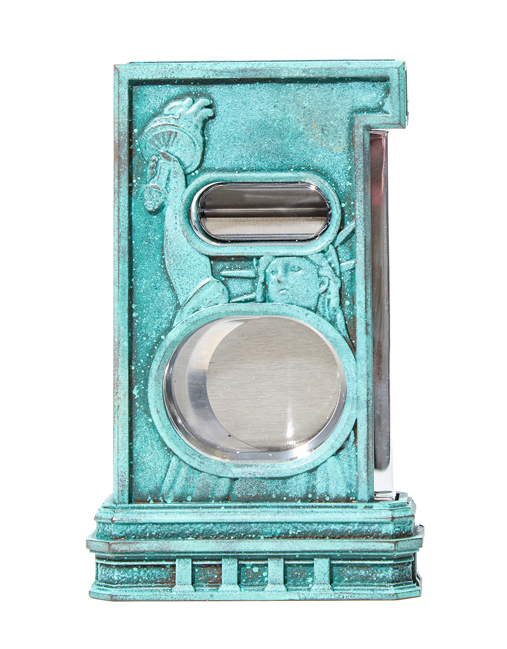 S.T. Dupont 250th Anniversary Haute Création Double Cutter — Patina (Statue of Liberty) Back Closed