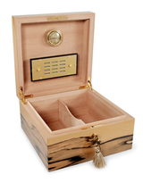 Elie Bleu Classic Wooden Humidor For 75 Cigars Royal Ebony Pop Art  Open