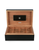 Zino Z80 Humidor Black Oak / Mint Open