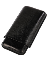 The Opus X Society Teju Leather Cigar Case Black Onyx Back