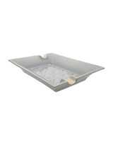 S.T. Dupont Large Ashtray — Monogram 1872, Grey Angle
