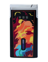 Elie Bleu Fire Horse J-15 Jet Flame Lighter Back