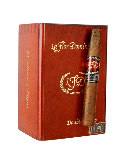 La Flor Dominicana LFD Double Ligero Chisel Natural Box Closed