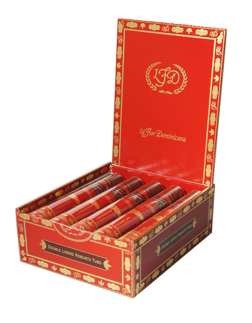 La Flor Dominicana LFD DL Crystal Tubo Robusto Box Open