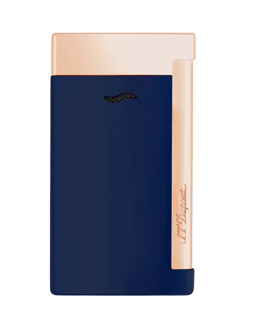 S.T. Dupont Slim 7 Lighter Matte Blue / Gold