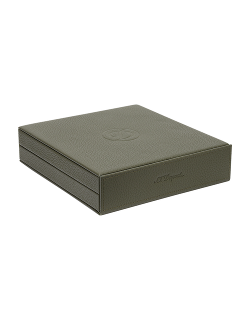 S.T. Dupont Travel Humidor Khaki for 8 Cigars Closed