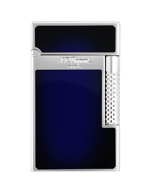S.T. Dupont Le Grand Lacquer Lighter Blue Closed Face