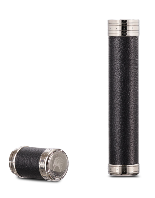 Stefano Ricci Cigar Tube in Sterling Silver and Crocodile Leather with Palladium Finishing