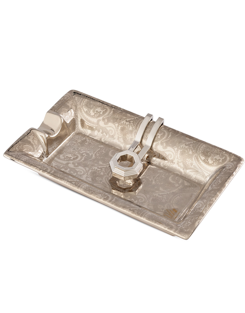 Stefano Ricci Porcelain Cigar Ashtray in Platinum