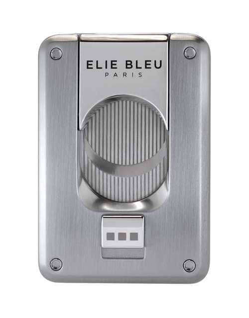 Elie Bleu EBC-4 Cigar Cutter Brushed Chrome Closed