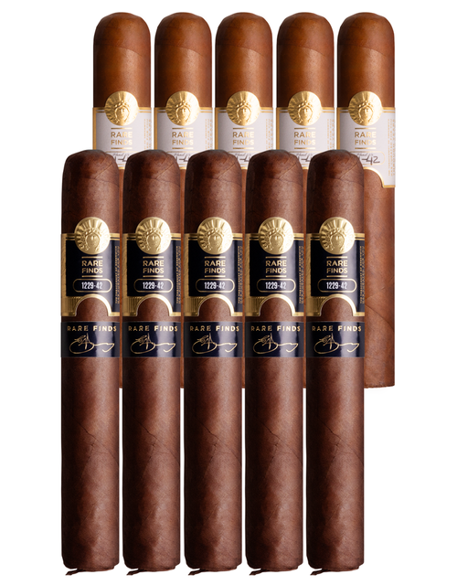 Rare Finds 10-Cigar Assortment with 5 Rare Finds 1011-42 cigars and 5 Rare Finds 1229-42 cigars