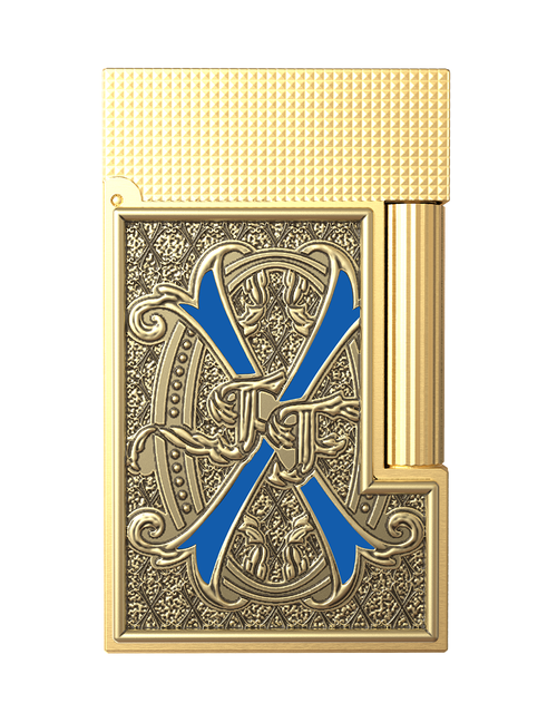 S.T. Dupont Line 2 Opus X Blue Lighter Front Closed
