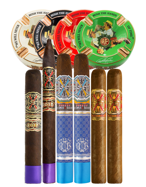 Fuente Opus X Tauros The Bull & Purple Rain 6-Cigar Sampler with 6-rare Opus X Cigars