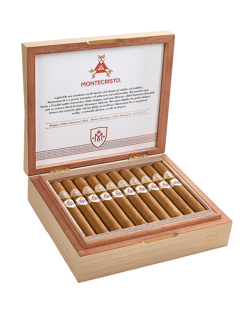 Montecristo M Toro Box of 20 cigars made in Nicaragua