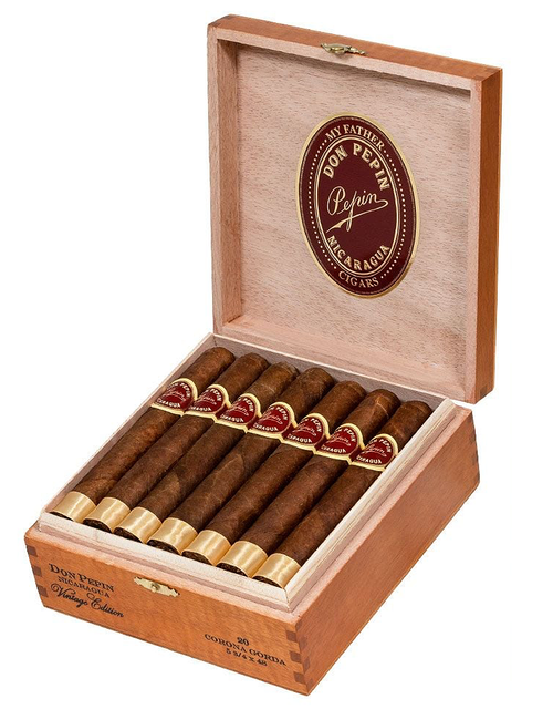 My Father Don Pepin Vintage Edition Corona Gorda Box Open