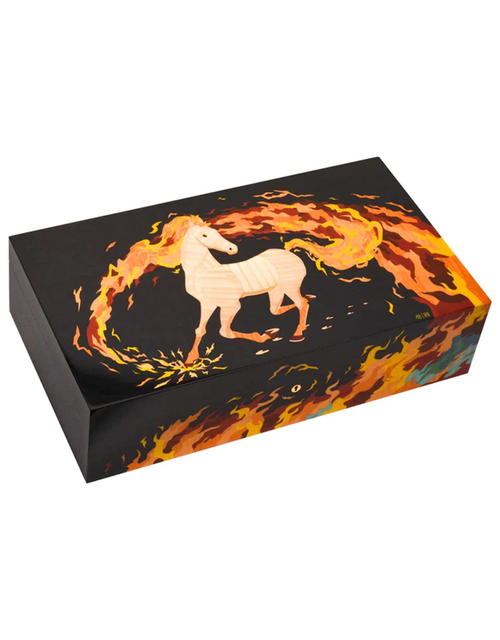 Elie Bleu Fire Horse Humidor — 250 Cigars Top