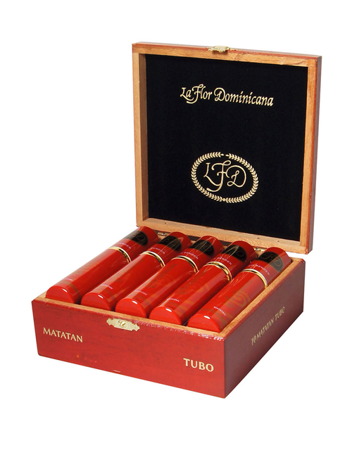 La Flor Dominicana LFD Matatan Air Bender Tubos Box Open